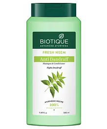 Biotique Fresh Neem Anti Dandruff Shampoo & Conditioner - 340 ml