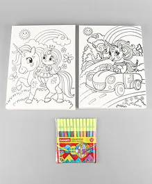 Ratnas Unicorn Canvas Art Kit - Multicolor