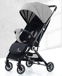 R for  Rabbit Pocket Air Stroller - Grey & Black