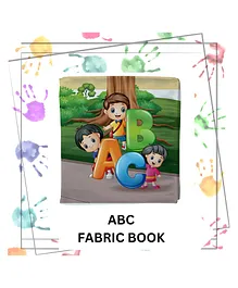 Right Gifting Satin Fabric Albhabets A To Z Cloth Book- English