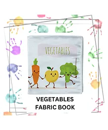 Right Gifting Satin Fabric Vegetables Cloth Book- English