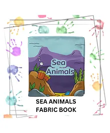 Right Gifting Satin Fabric Sea Animals Cloth Book- English