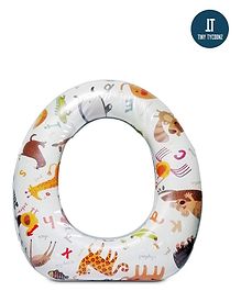 Tiny Tycoonz Cushioned Potty Training Seat with Handle - White