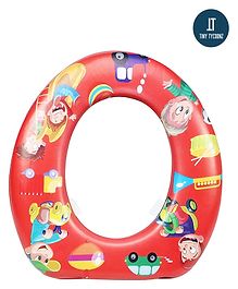 Tiny Tycoonz Cushioned Potty Training Seat with Handle - Red