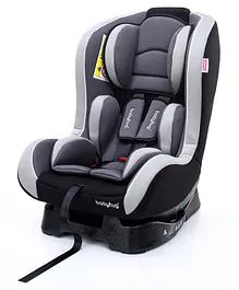 Babyhug Expedition 3 In 1 Convertible Car Seat with Recliner - Grey & White