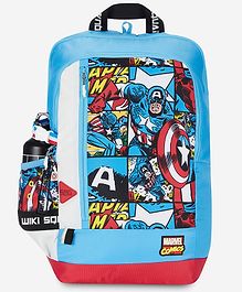 Wildcraft Wiki Squad 1 Marvel Captain America Backpack Blue - 18 Inches