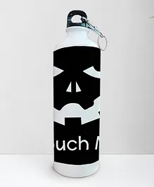 Right Gifting Digital Printed Aluminium Sipper Water Bottle With Metal Locking System Black - 750 ml