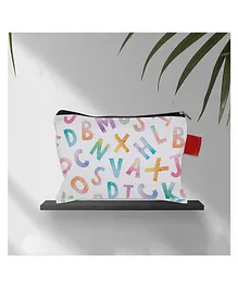 Rightgifting Satin School Pencil Pouch - White