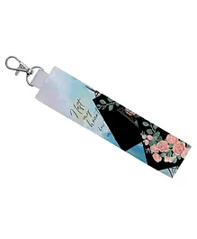 Rightgifting Satin Fabric Key Chain With Metal Lock - Multicolor
