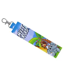 Rightgifting Satin Fabric Key Chain With Metal Lock - Multicolor