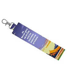 Rightgifting Satin Fabric Key Chain With Metal Lock For Kids - Multicolor