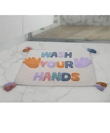 Theoni Cotton Wash Your Hand Bath Mat - Multicolour
