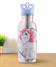 Unicorn Theme Stainless Steel Color Changing Magic Bottle Purple - 600 ml