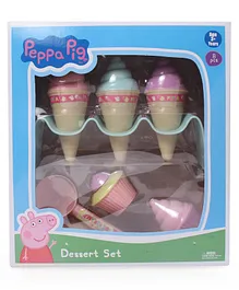 Peppa Pig Ice Cream & Dessert Set  8 Pieces ( Colour May Vary )