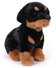 Wild Republic Soft Toy Rottweiler Black - 25 cm
