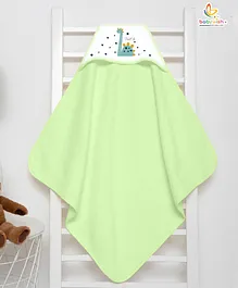 Babywish Hooded Towel Long Neck Stand Tall Print - Sea Green
