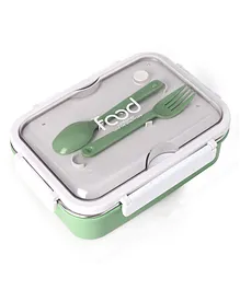 Yamama Three Compartment Insulated Stainless Steel Lunch Box - Green