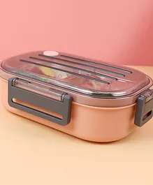 Yamama 2 Compartment Insulated Stainless Steel Lunch Box - Pink