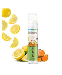 Mamaearth Skin Illuminate Sunscreen With SPF 50 Gel With Vitamin C & Turmeric For UVA & B Protection Pa+++ - 50 g