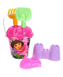 Dora Beach Bucket With Accessories - Purple Pink 