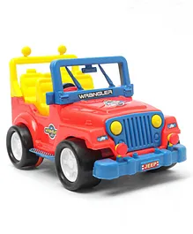 Kids Zone Wrangler Friction Powered Jeep Toy - Yellow