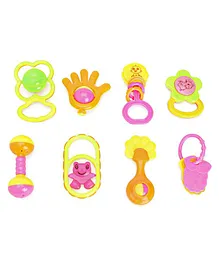 Toysons Rattle Set Of 8 Pieces (Color & Design May Vary)