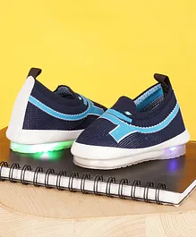 Chiu Musical LED Colour Blocked Shoes - Blue