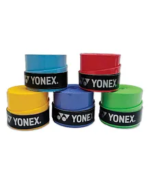 Yonex  Tech 501B Badminton Synthetic Over Grips Polyurethane Pack of 5 - Multicolor
