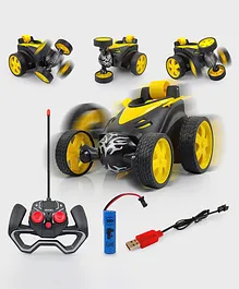 NHR 360° Rotating Remote Control Stunt Car - Yellow