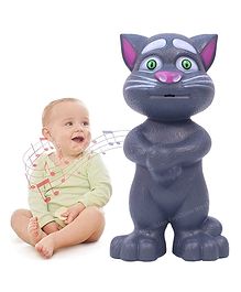 Toyshine Mimicing Repeat What You Say Talking Cat with Stories and Songs Touch Functions and Music Funny Toy - Grey