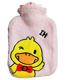 FunBlast Duck themed Hot Water Bag with Soft Cover 1000 ML - Pink