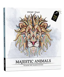 Majestic Animals Colouring Book - English