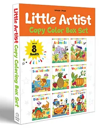 Little Artist Copy Colouring Books Pack of 8 - English