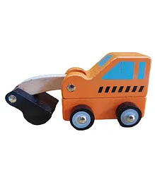 Funwood Games Wooden Pull & Push Along Toy Car Earthmover Truck Assorted Color