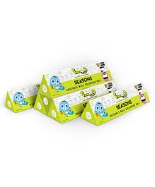 Inkmeo Reusable Seasons Colouring Roll Pack of 6 - Green