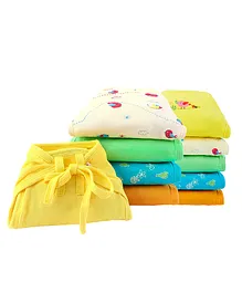 Superbottoms 100% Cotton Nappy Pack of 10 - Multicolor