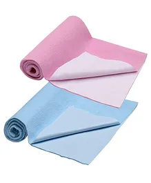 My NewBorn Baby Dry Sheet Small Pack Of 2 - Pink Blue