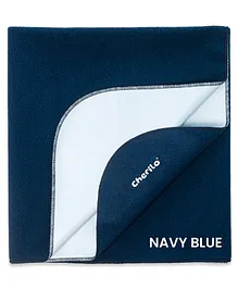 Cherilo Quick Dry Baby Bed Protector Medium - Navy Blue