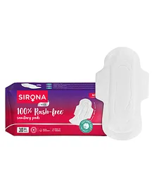 Sirona Cottony Soft Rash Free Sanitary Pads Size Extra Large -  30 Pads