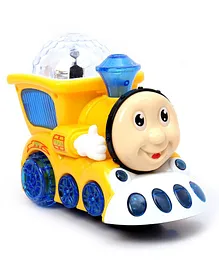 House of Kids Musical Light Toy Train - Yellow