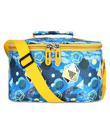 The Clownfish Snack Attack Series Printed  Lunch Box Carrier Bag For School - Light Blue
