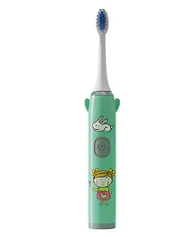 Domenico Soft Bristles Electronic Battery Powered Toothbrush - Green (Random Designs)