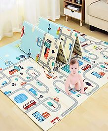 NEGOCIO Double Sided Water Proof Extra Large Fordable Foam Baby Play Mat (Color & Design May Vary)