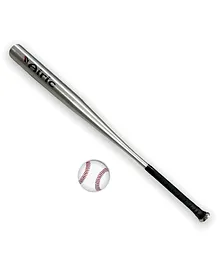 Airic Heavy Baseball Combo With Ball and Aluminium Baseball Bat Baseball Kit - SIlver