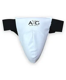 AXG Groin Guard For Taekwondo Boxing MMA Abdominal Guard - White