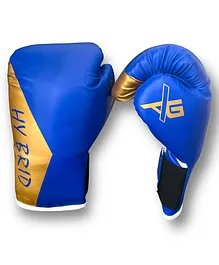 AXG Hybird Boxing Gloves 10oz to 12oz  - Blue