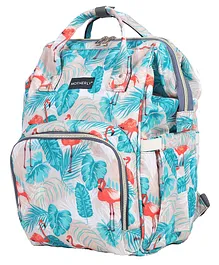 Motherly Smile in Style Diaper Bag Flamingo - Blue