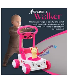 Dash First Step Baby Sit to Stand Activity Push Walker - Pink