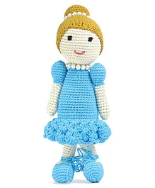Happy Thread Necklace Doll Blue - Height 20 cm
