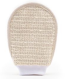 mCaffeine Exfoliating Bath Glove - White